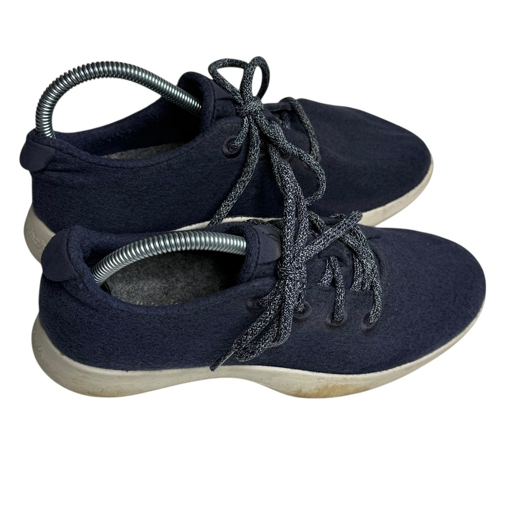 Allbirds Wool Runner Men's Sneakers Navy Blue Lace Up Comfort Shoes Size‎ 8